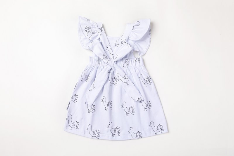 Short-Sleeved Dress with Doll-Doll the Bird
