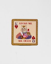 Metal & Magnet Animal Art Beverage Coaster - Also Fridge Magnet, 9.5cm