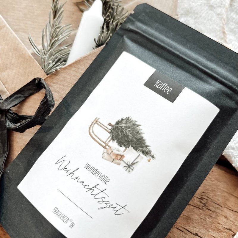 KAFFEE  PULVER | SCHLITTEN BAUM | mini