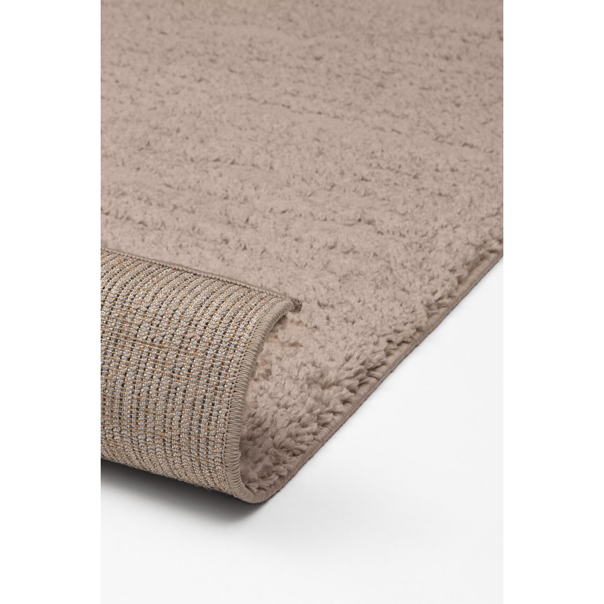 Zacht Hoogpolig Vloerkleed - Effen Beige - Boho Scandi Tapijt - Woonkamer, Slaapkamer - 200cm x 290cm