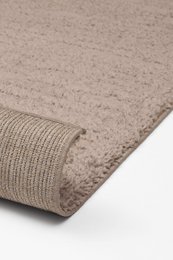 Tappeto morbido a pelo lungo - tinta unita beige - tappeto Boho Scandi - soggiorno, camera da letto - 200 cm x 290 cm