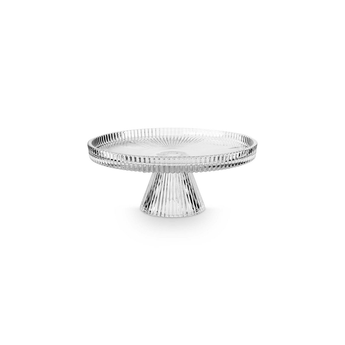 Cake Stand o/f Glass Clear Small 19.7x8.3cm