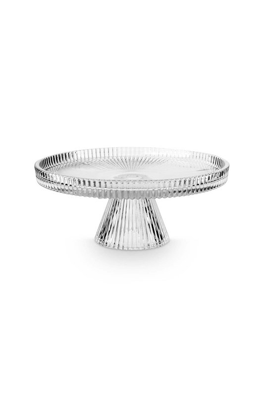 Cake Stand o/f Glass Clear Small 19.7x8.3cm