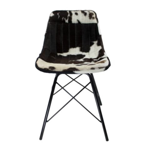 stoel koe zwart wit x 79cm (zelfmontage)