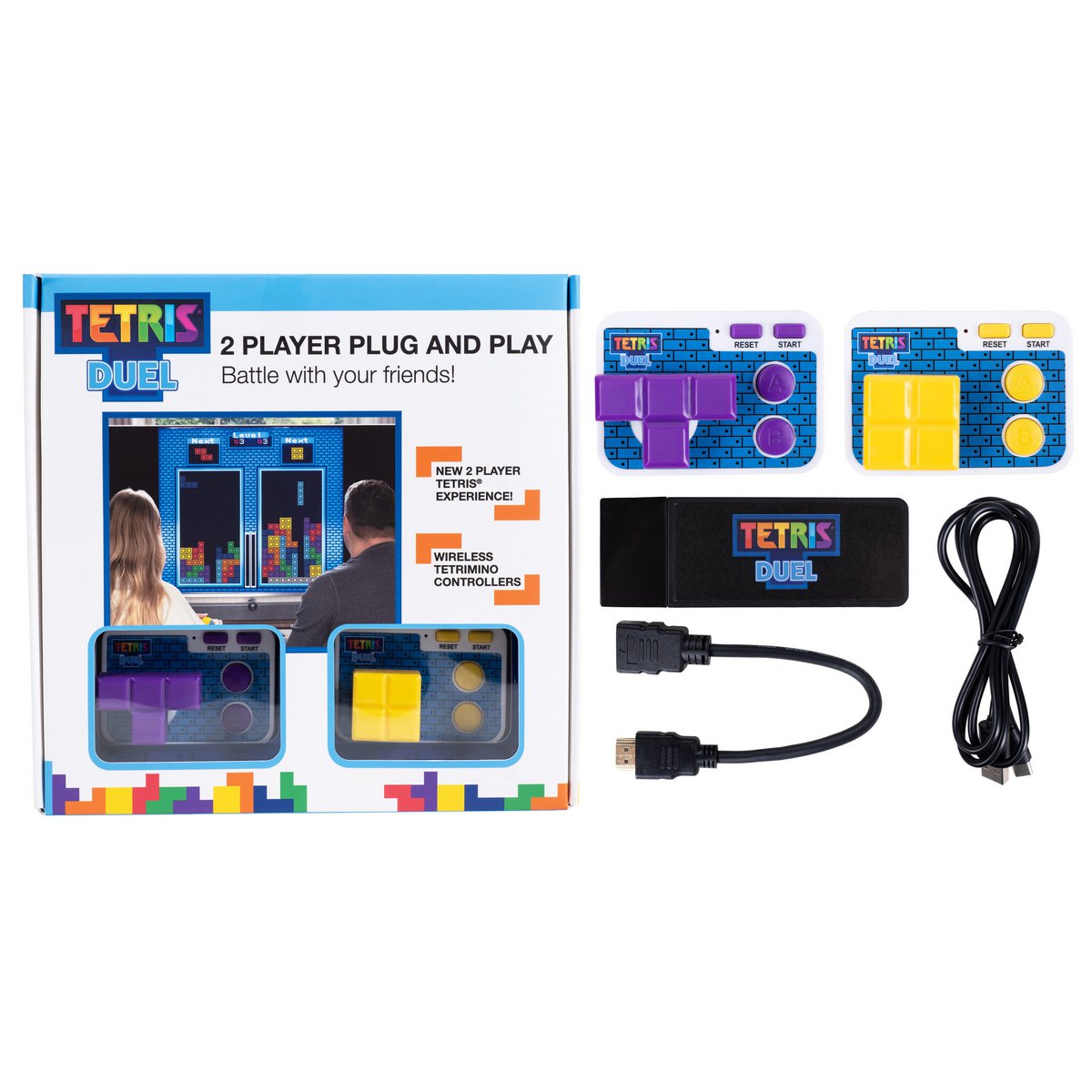Tetris Duel - tv plug & play - 2 wireless controllers