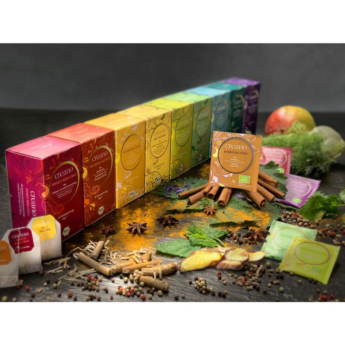 Bio-Teebeutel Kurkuma-Chai, 20er Pack