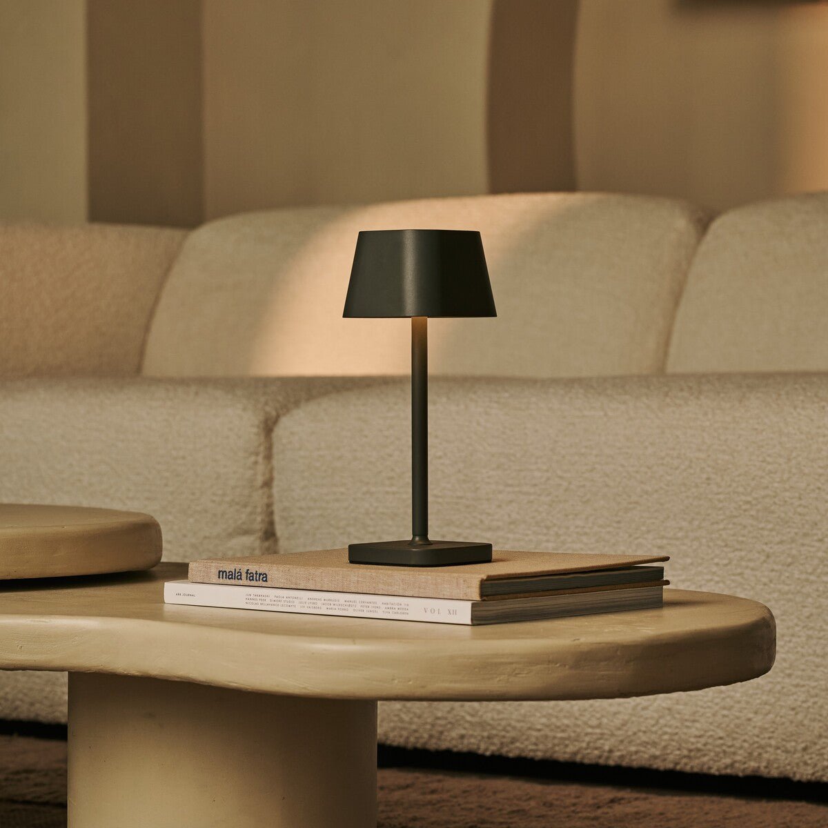 Ava Olive Green Rechargeable Table Lamp