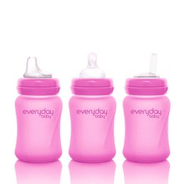 FLASKEGLAS 150ML VARMEFØLENDE PINK