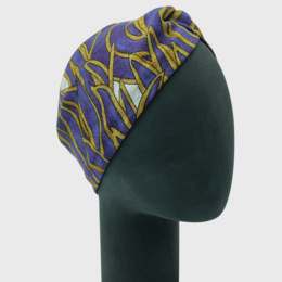 Bandeau Twist - Or et Lila, Jersey Ponte