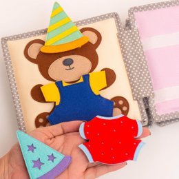 Happy Bearsday - 6 siders mini stille bog