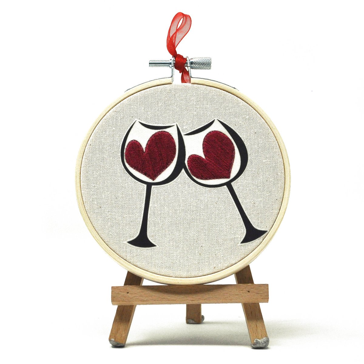Pacchetto mini ricamo Love – Set di decorazioni da parete fatte a mano (10 pezzi)