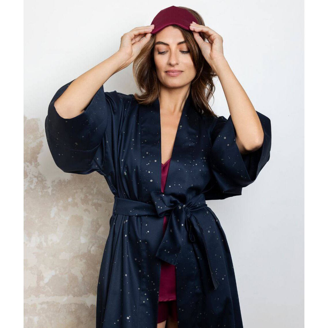Peignoir Kimono Cosmos Foncé