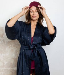 Peignoir Kimono Cosmos Foncé