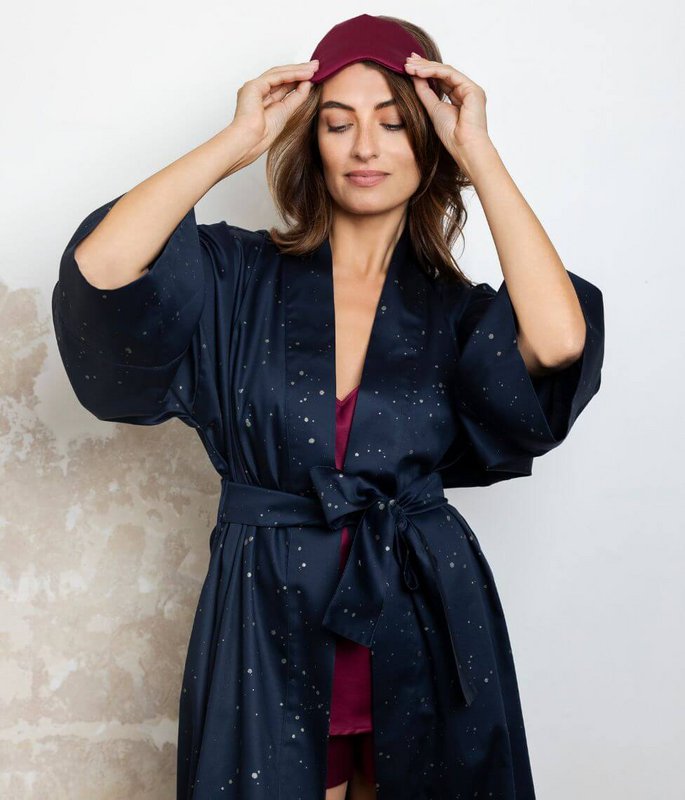 Peignoir Kimono Cosmos Foncé