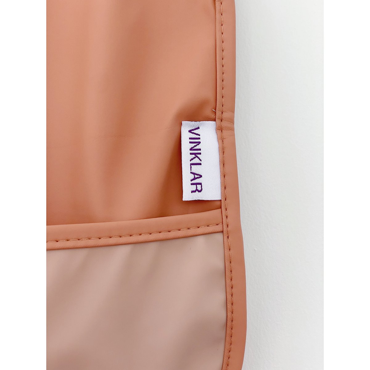 Vinklar Tablier Premier Bébé Imperméable Nature Terre Cuite