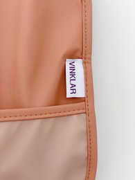 Wodoodporny fartuch dziecięcy Vinklar First Baby Nature Terracotta
