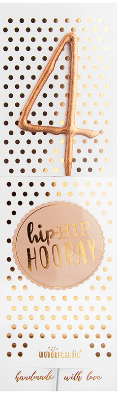 Hiphip hooray Roségold 290 Sortiment 144 Wondercandle® classic