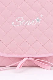 Cambiador acolchado para bebé, estrella, rosa