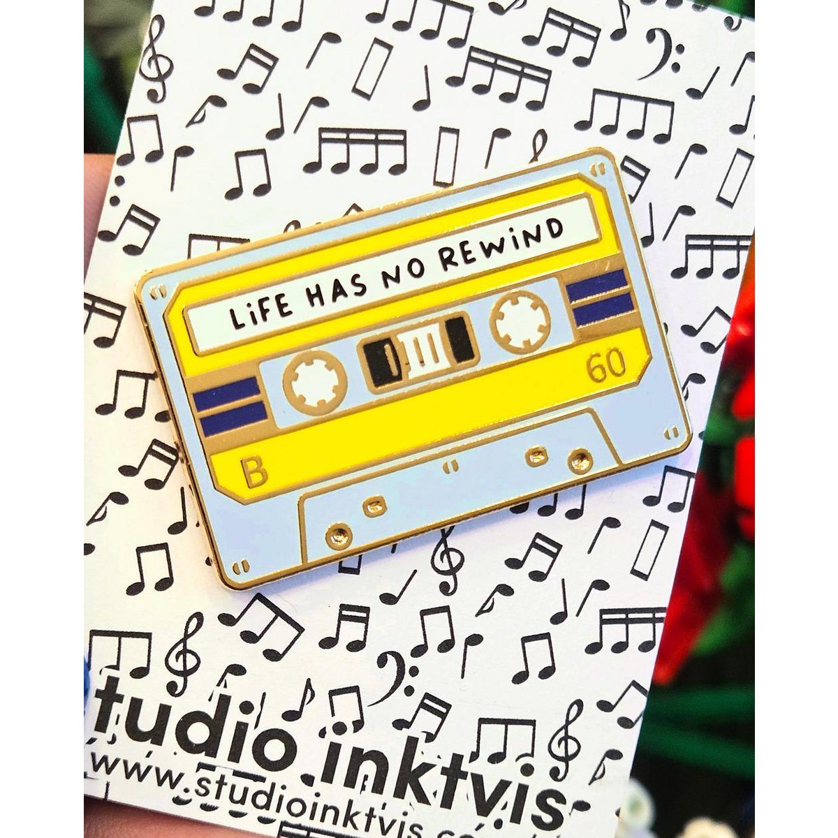 Pin Cassette Tape Life has no rewind