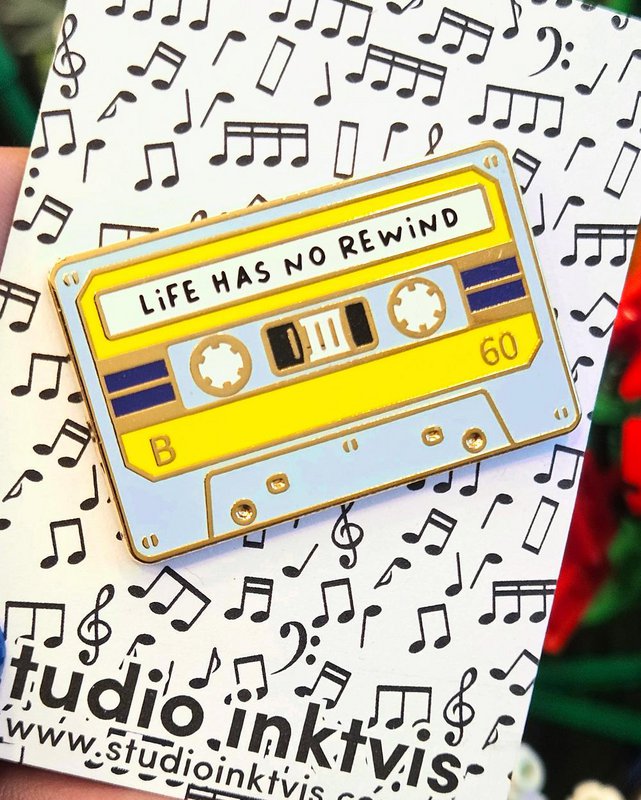 Pin Cassette Tape Life has no rewind