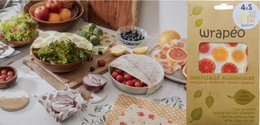 ceras vegetales wrapéo - juego de 4 S - 18x20 cm -