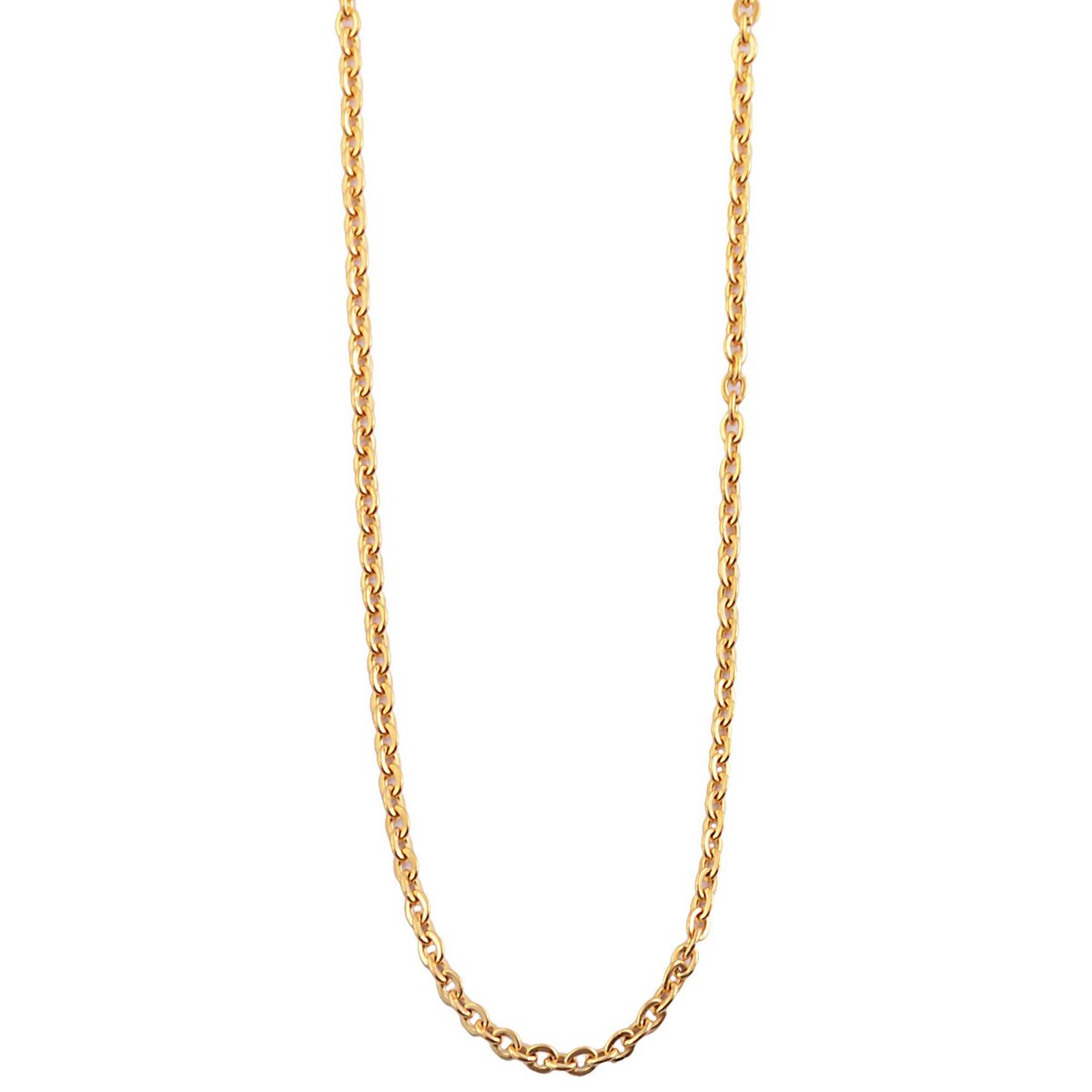 RVS ankerketting "Palynn", goudkleurig, 50 cm/2 mm