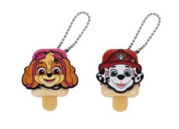 Paw Patrol, Set mit 2 Lippenbalsamen, Lippenpflege, parfümiert, Geschmacksrichtungen, Kirsche, Erdbeere, Feuchtigkeitsversorgung, Kinder, Vegan, 1 g, TAKE CARE