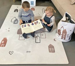 Naturgummimåtte Scandi Town stor