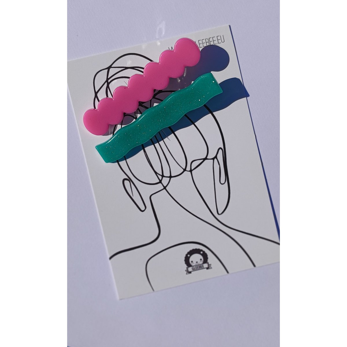 ⋒ RESIN HAIR CLIP PACK - BUBBLEGUM (12 ITEMS) ⋒ 