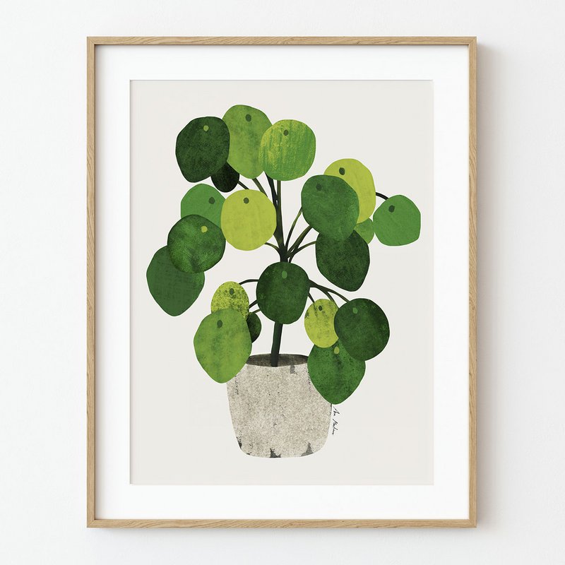 Pilea Plant Art Print