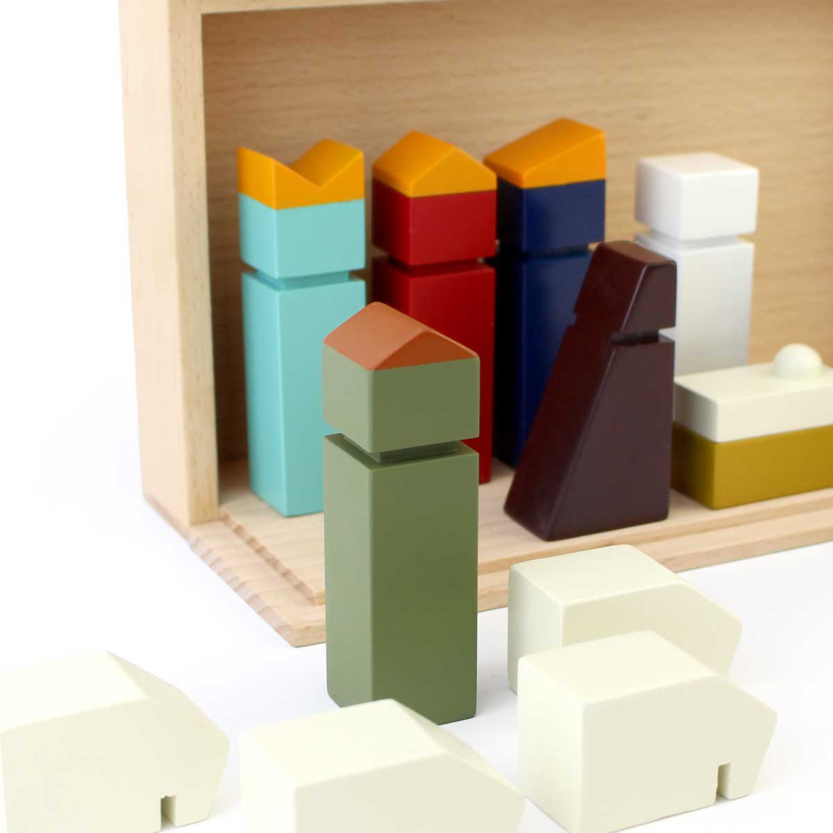 Modern Wooden Nativity Scene - Floris Hovers - IKONIC