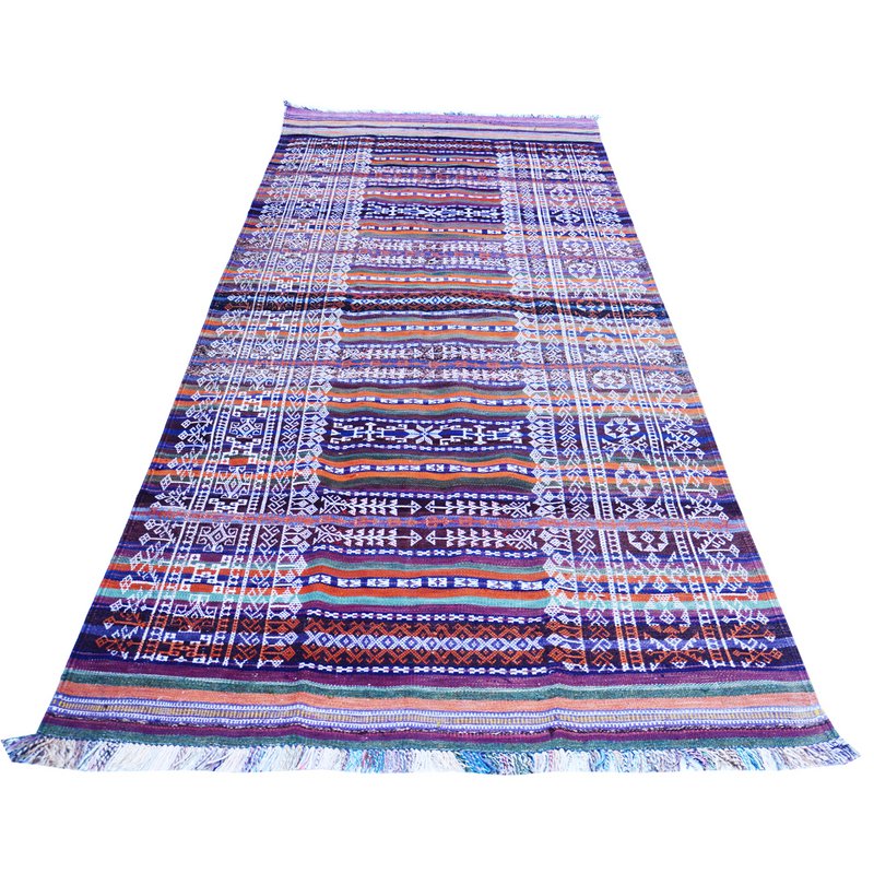 Tapis Baluch Soumak Rhum Vintage