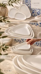 LAVURI 3 Modena SML Set – Handgemaakte keramische dienbladset Bundel schoonheidscombo