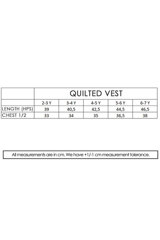 Kontrastbundet quiltet vest - lilla