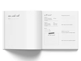 Fyllbooks Libro per bambini Il mio primo anno - Lino Beige