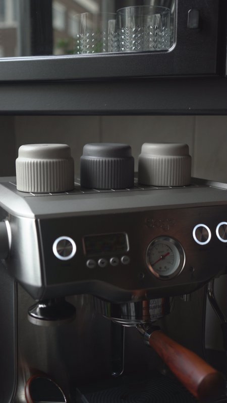 Taza capuchino Columna | gris claro