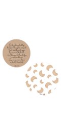 Dibond Wall Circles - Klaas Moind - Croissant - Sæt med 2 stykker - Brun