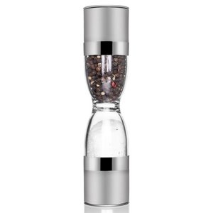 Peper en zoutmolen stalen dubbele 22 cm