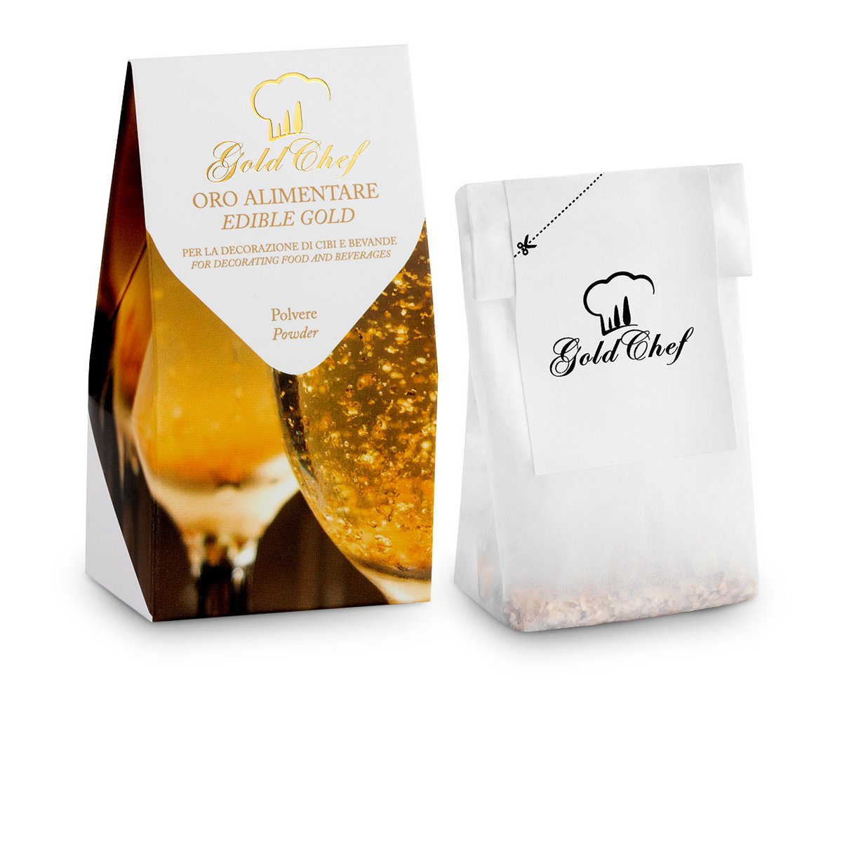 70 mg essbares Goldpulver