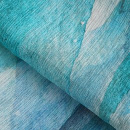 Blue Silk Foulard Mediterráneos