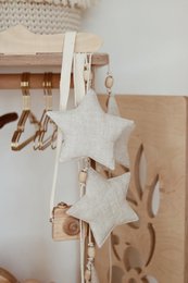 Guirlande en lin « Star Dust » avec étoiles