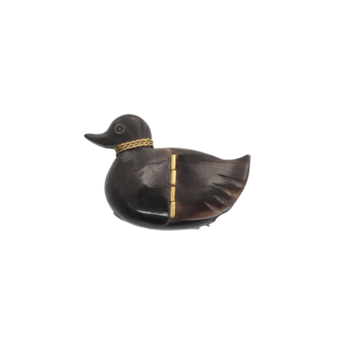 Handwerkliche Ochsenhorn-Box - Ente