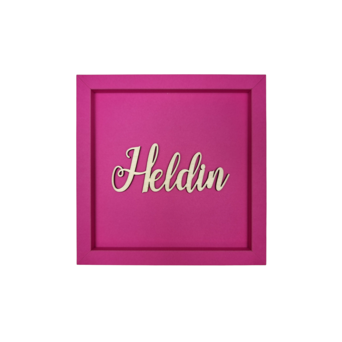 HELDIN - frame card wood lettering