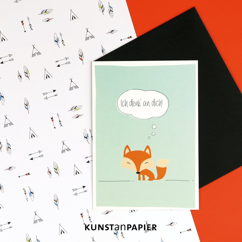 Postkarte Fuchs Hajo