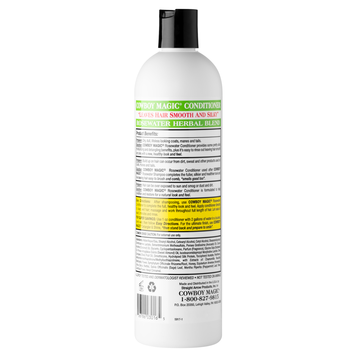Cowboy Magic® Rosewater Conditioner - Medium 473 mL