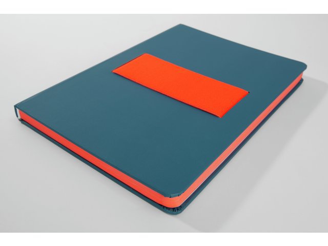 Carnet Linescape Neo A5 l.bleu/ligne papaye 176 pages 80 gr. HC
