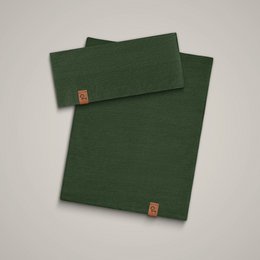Damen Stirnband und Gamasche Set Dunkelgrün