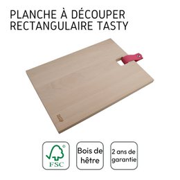 Tabla de cortar de madera rectangular 35 x 25 cm Tasty Green