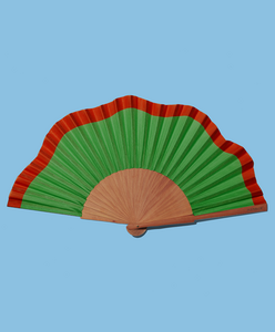 FLUID SHAPES MAXI Ventilator – 27 cm – Grün und Rot