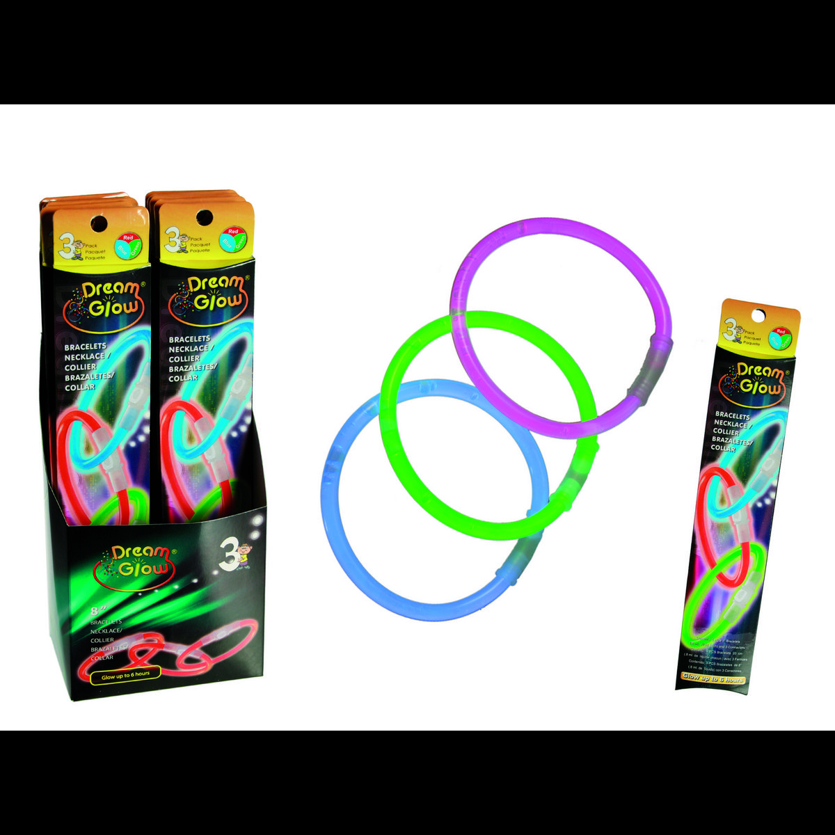 Dream Glow-Armbänder, 3er-Set